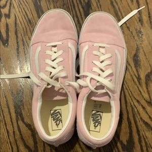 women’s light pink vans